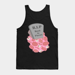 Halloween R.I.P Rest in Pieces Grave and Body Organs. Tank Top